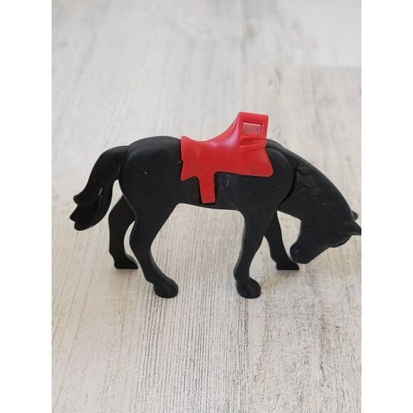 Playmobil black horse pony pet accessory toy figure - Picture 2 of 5